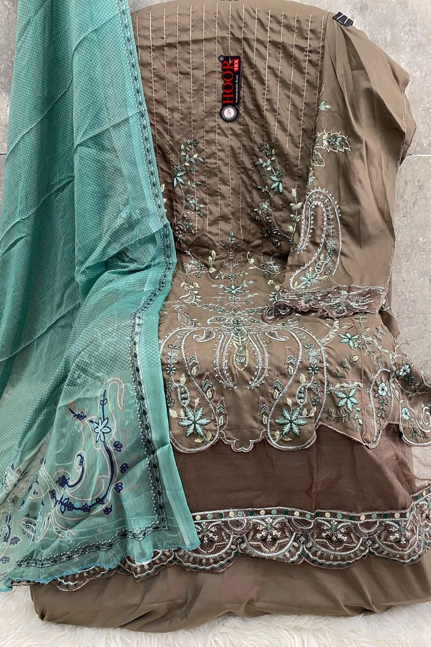 Hoor Tex H-287 A To D Heavy Rayon Wholesale Pakistani Salwar Suit Catalog — Wholesale Salwar Suits, hoor Tex wholesale from Surat - Gallery Image 3